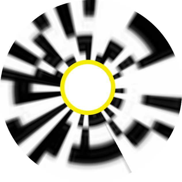circlecodewithblankcenterandyellowborder, код як коло з жовтим бордюром і порожнім центром